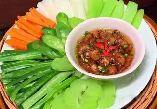 Hình ảnh rau củ kho quẹt 