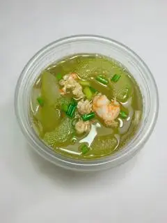 Hình ảnh Canh bí xanh nấu tôm