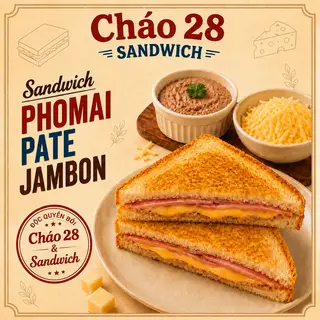 Hình ảnh Sandwich phomai pate jambon