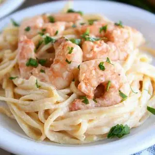 Hình ảnh Mỳ Ý tôm sốt kem