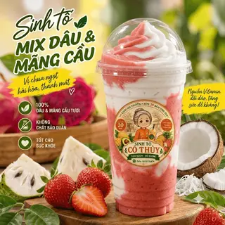 Hình ảnh Sinh tố dâu- mãng cầu