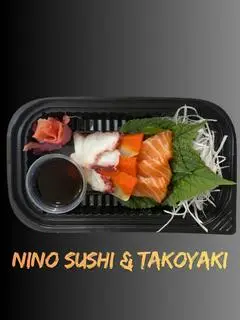 Hình ảnh sashimi cá hồi, cá trích, bạch tuộc