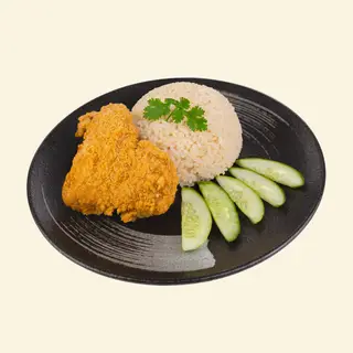 Hình ảnh Cơm Cánh Gà Chiên Hải Nam