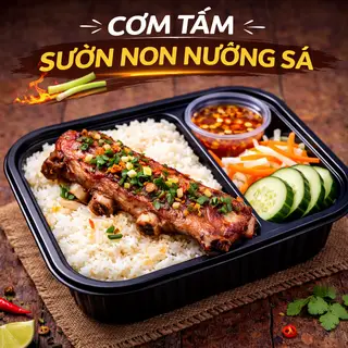 Hình ảnh Cơm sườn non nướng sả