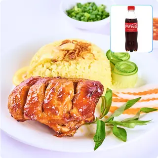 Hình ảnh CƠM GÀ XỐI MỠ MÁ ỨC + 1 CoCa