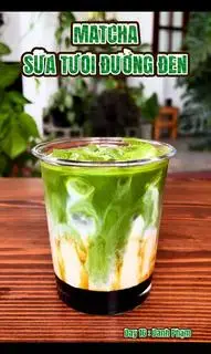 Hình ảnh Matcha sữa tươi đường đen 