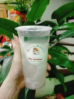 Hình ảnh Nước Dừa + Trân Châu Trắng + Hạt Chia (Dừa Xiêm Xanh)