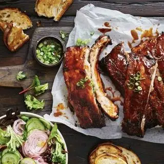 Hình ảnh Cơm Sườn BBQ Kem Hành