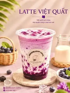 Hình ảnh Latte việt quất