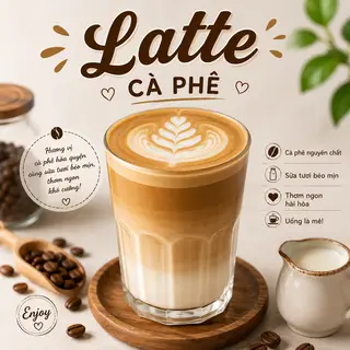 Hình ảnh Latte cà phê