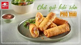 Hình ảnh Chả giò hải sản phô mai chảy + sốt cam