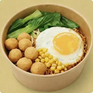 Hình ảnh Mì Trộn Trứng - Cá Viên