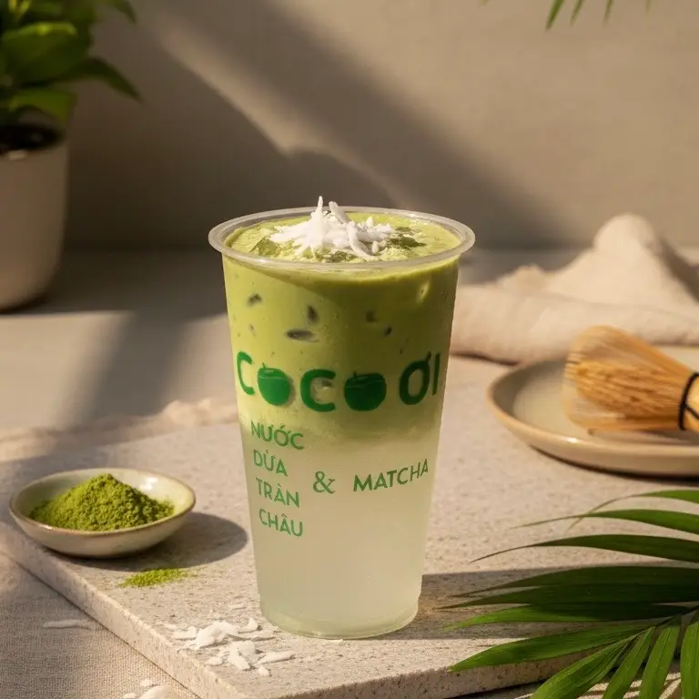 Hình ảnh Matcha Nước Dừa Dứa