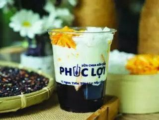 Hình ảnh sữa chua nếp cẩm mít + dừa