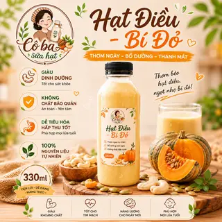 Hình ảnh Sữa hạt Điều - Bí đỏ