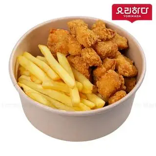 Hình ảnh Combo da gà chiên giòn + Khoai tây 