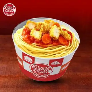 Hình ảnh Mì Ý Xúc Xích Gà Viên