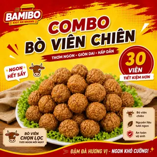 Hình ảnh Combo Bò Viên Chiên - 30 Viên