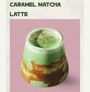 Hình ảnh Caramel matcha latte 360ml