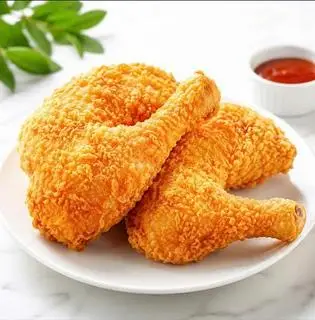 Hình ảnh Đùi gà tẩm bột chiên Hong Kong ( Tặng 2 bánh bao chiên giong)