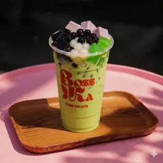 Hình ảnh Trà Sữa Thái Xanh Siêu Topping