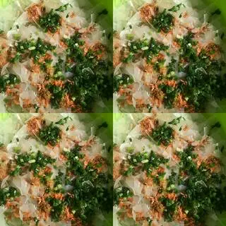 Hình ảnh Bánh Tráng Trộn Mỡ Hành