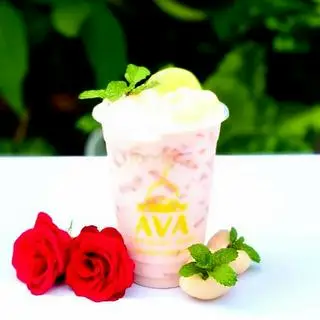 Hình ảnh Sữa chua vải hoa hồng