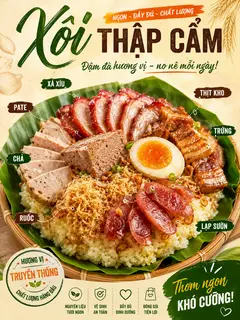Hình ảnh xôi thịt kho