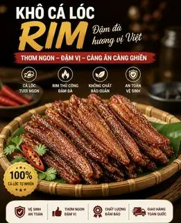 Hình ảnh Khô cá lóc rim 