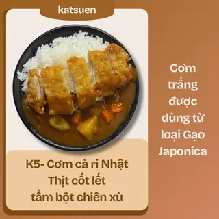 Hình ảnh K5- Cơm cà ri Nhật THỊT HEO CỐT LẾT tẩm bột chiên xù