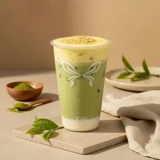 Hình ảnh Panna Cotta Matcha Kem Trứng
