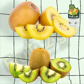 Hình ảnh [TC Nhập] Hộp 200gr cắt sẵn Kiwi Xanh/Vàng New Zealand