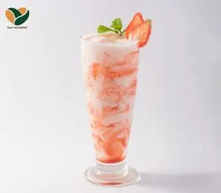 Hình ảnh sữa chua dâu đá
