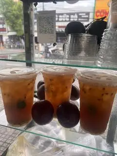 Hình ảnh trà chanh leo ( chanh dây ) chanh dây tươi ly 800ml