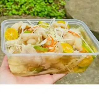 Hình ảnh chân gà rút xương ngâm xã tắc  1 hộp 500g