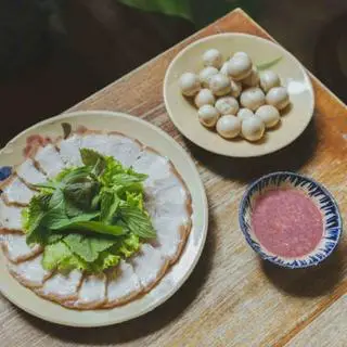 Hình ảnh Cơm Thịt Luộc Cà Pháo Mắm Tôm