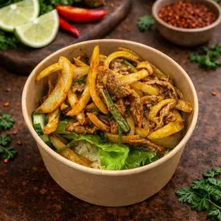 Hình ảnh Cơm bò xào củ hành tay