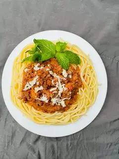 Hình ảnh Mì Ý sốt xúc xích