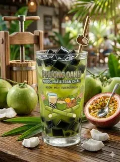 Hình ảnh Nước mía thạch sương sáo
