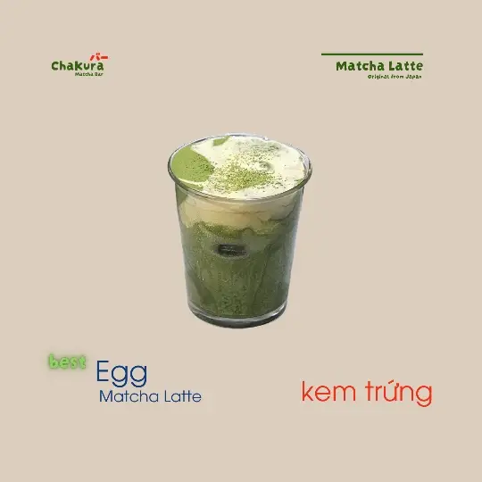 Hình ảnh Egg matcha latte
