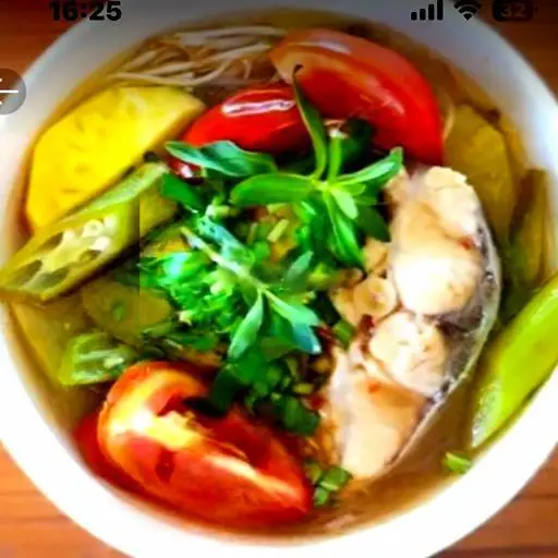 Hình ảnh Cơm canh chua cá diêu hồng