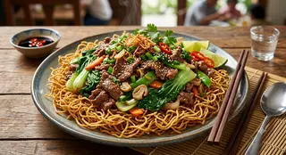Hình ảnh Mì xào giòn ( Cải Bò )