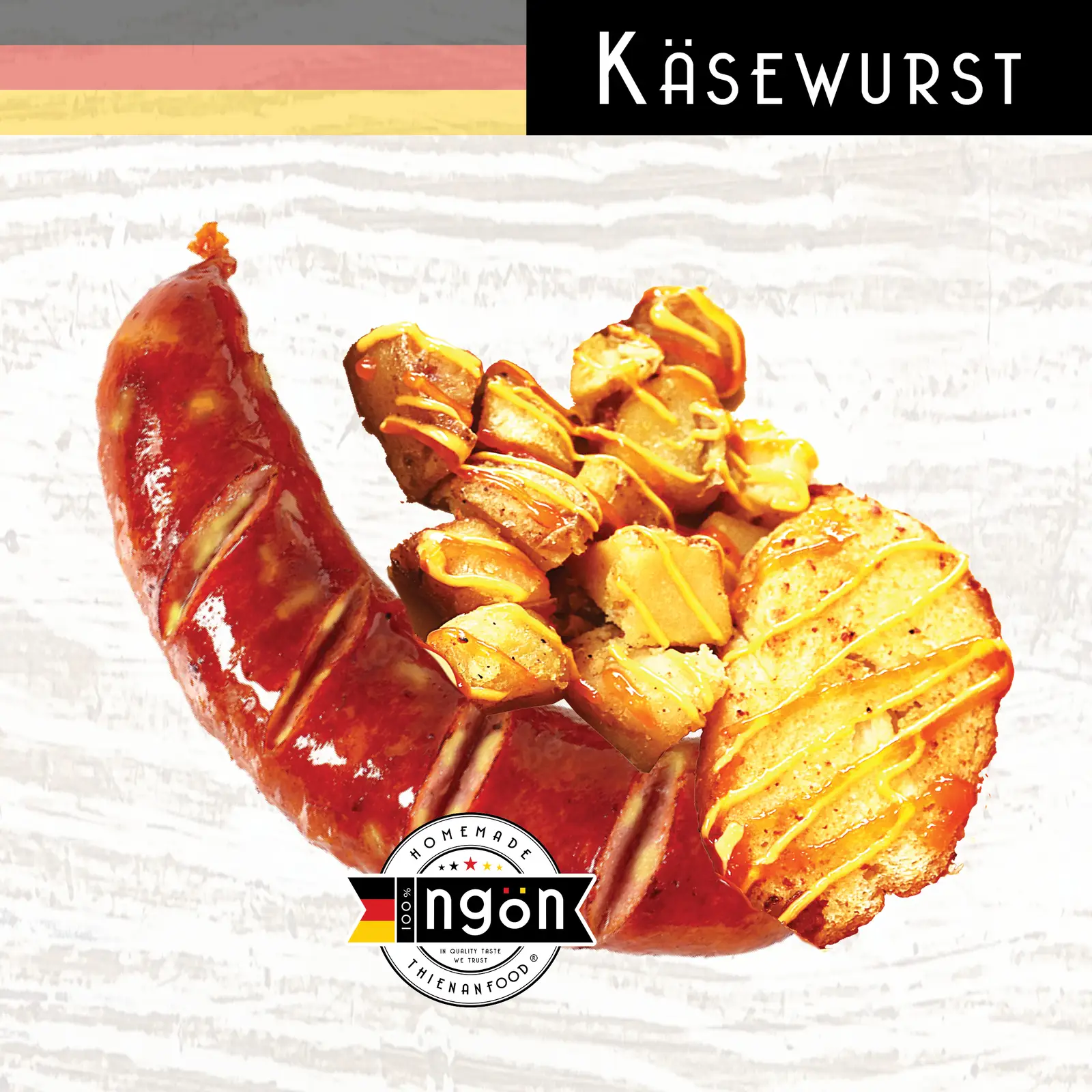 Hình ảnh K3 - KHOAI Xúc Xích Phô Mai KASEWURST 