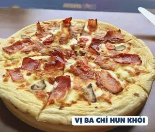 Hình ảnh Pizza ba chỉ hun khói