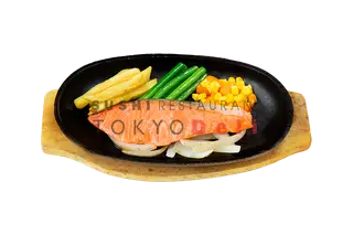 Hình ảnh Cá hồi nướng sốt teriyaki - Grilled salmon w/ teriyaki sauce