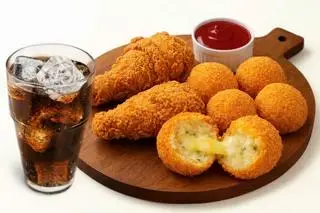 Hình ảnh Combo 2  (2 miếng gà lớn, cheese ball, 1 Pepsi)