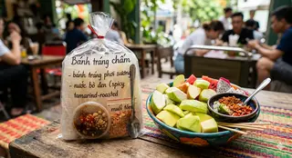 Hình ảnh ComBo Trái cây - Bánh tráng chấm siêu hot