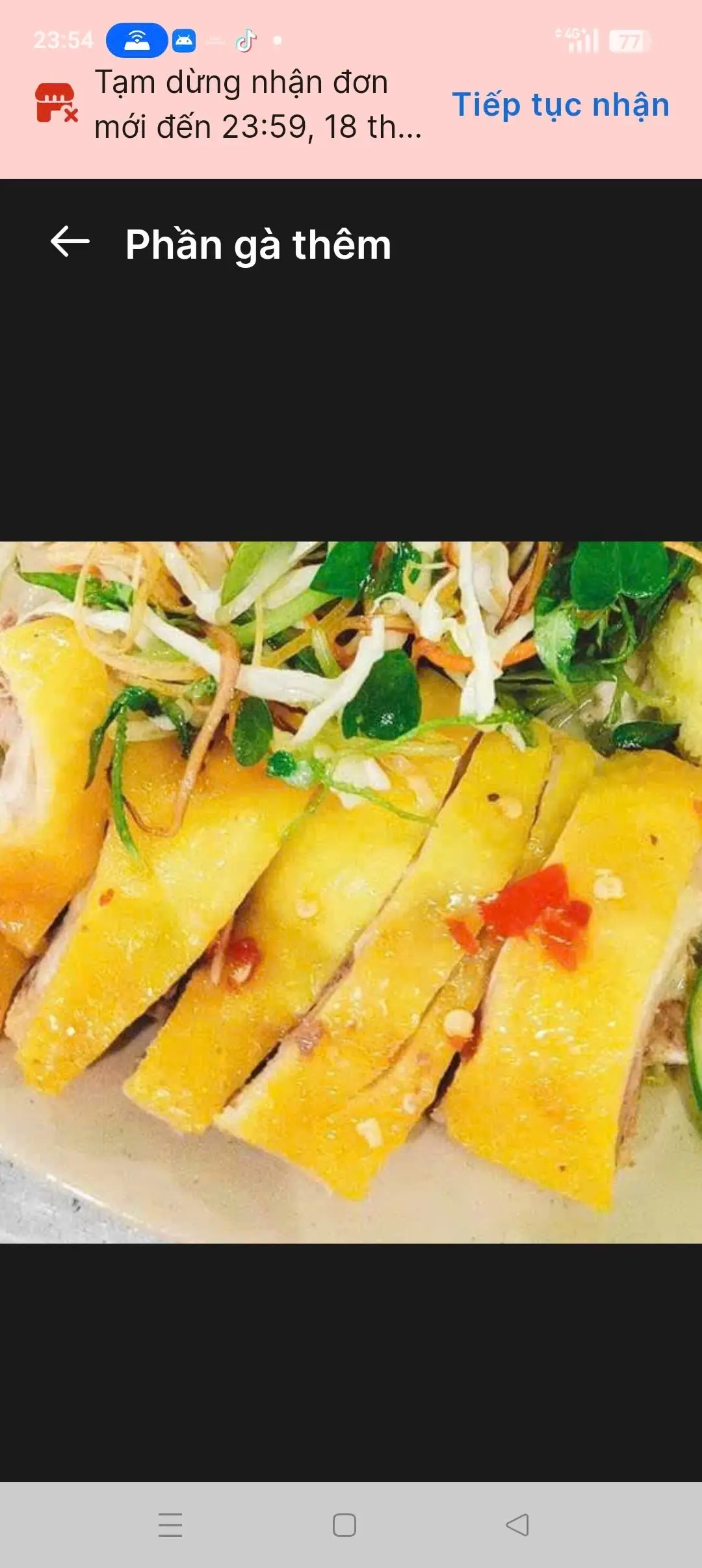 Hình ảnh phần gà thêm