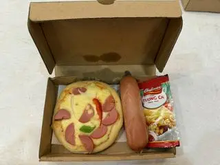 Hình ảnh Pizza Xúc Xích Mini