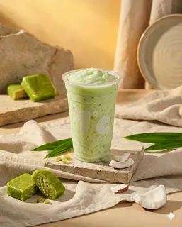 Hình ảnh CỐT DỪA CỐM XANH | Coconut Green Sticky Rice (ICE-BLENDED)